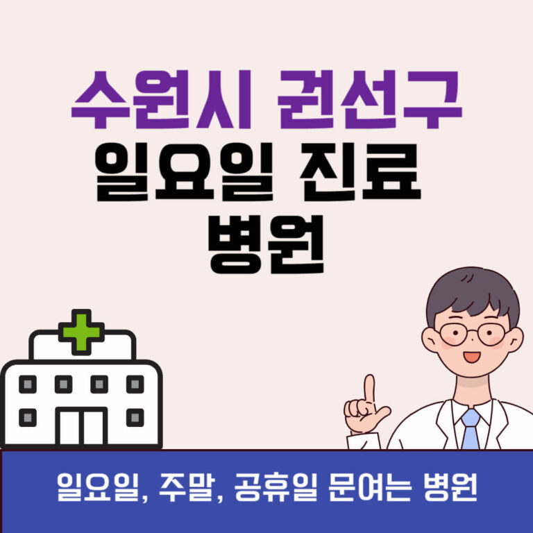 수원시 권선구 일요일 진료 병원