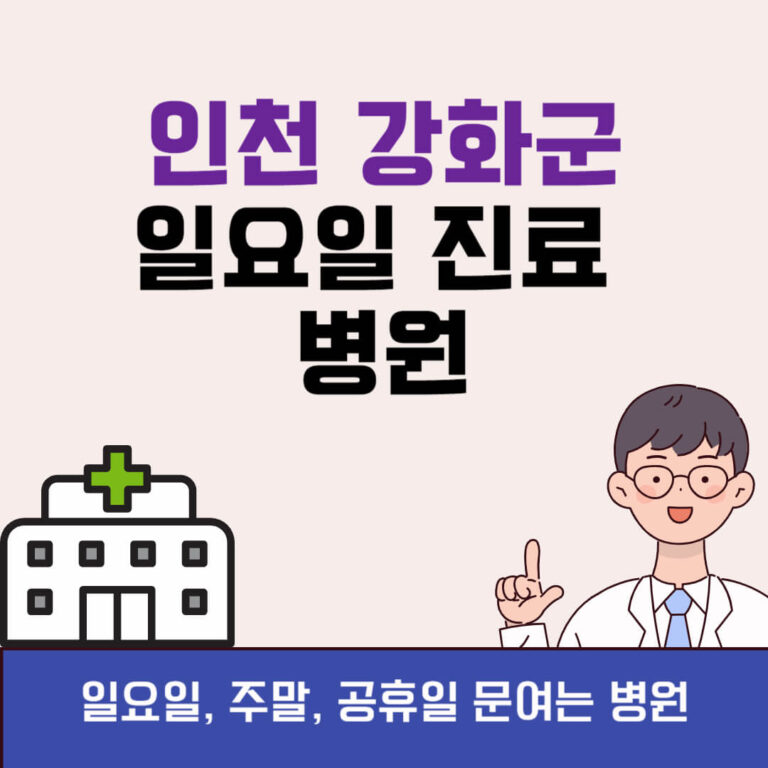 인천 강화군 일요일 진료 병원