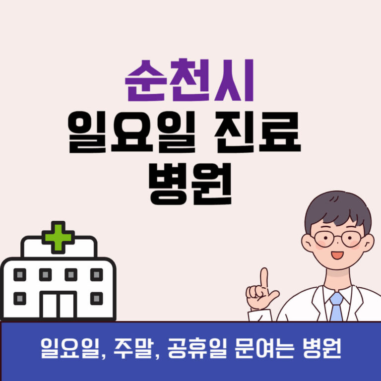 순천시 일요일 진료 병원