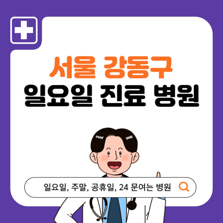 서울 강동구 일요일 진료 병원