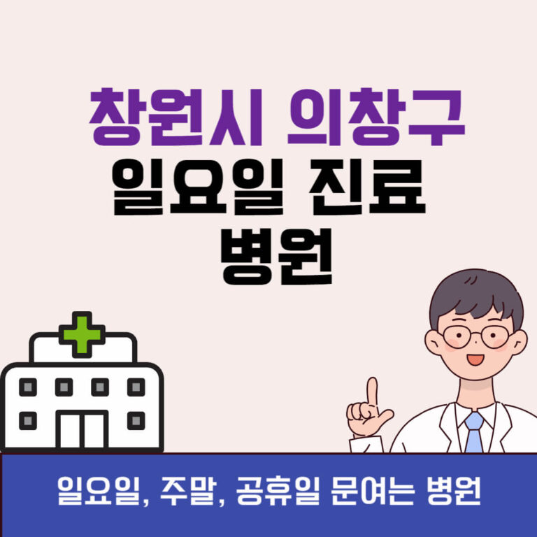 창원시 의창구 일요일 진료 병원