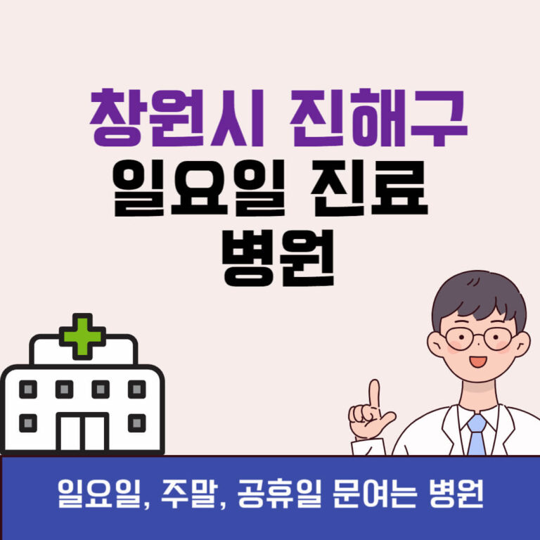 창원시 진해구 일요일 진료 병원