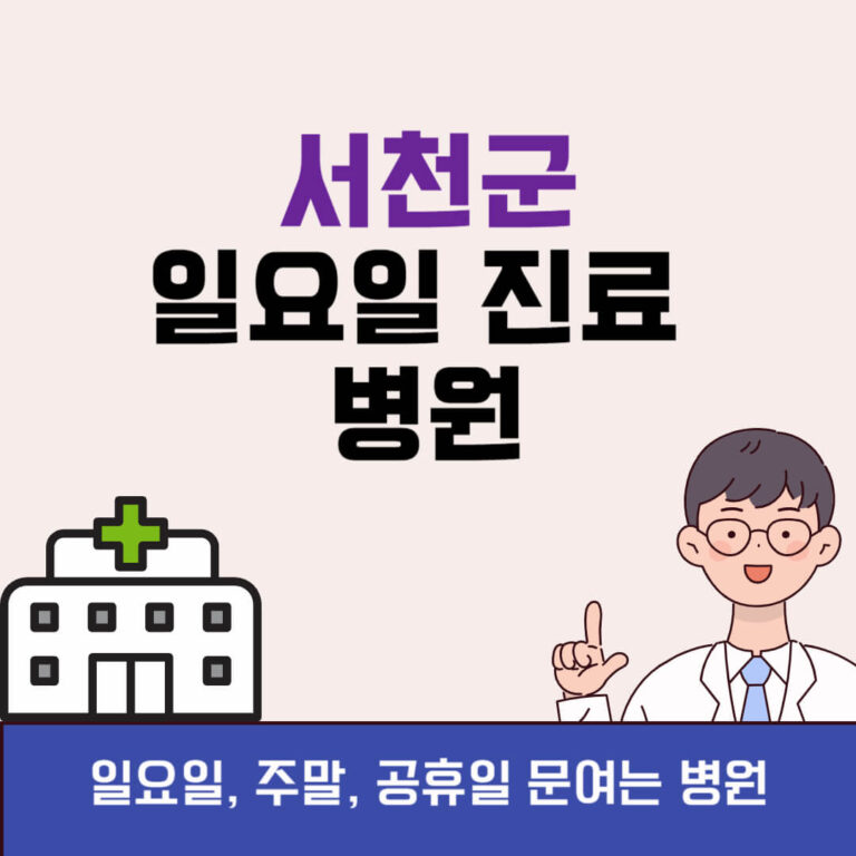 서천군 일요일 진료 병원