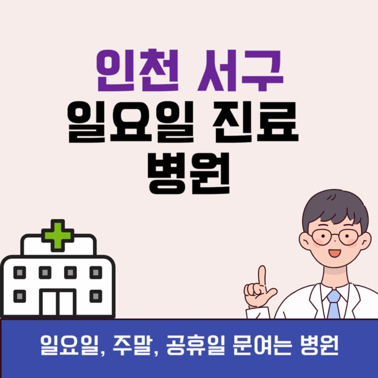 인천 서구 일요일 진료 병원