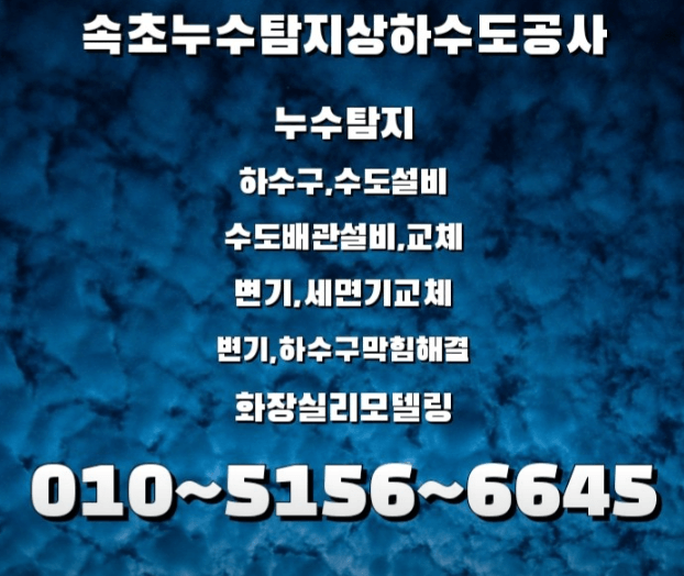 고성군 누수탐지