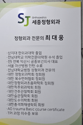 세종시 정형외과