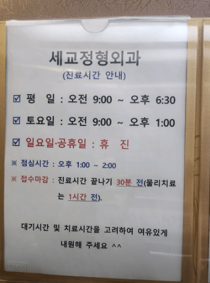 세마역 정형외과