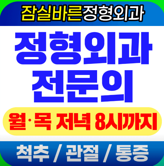 잠실나루역 정형외과