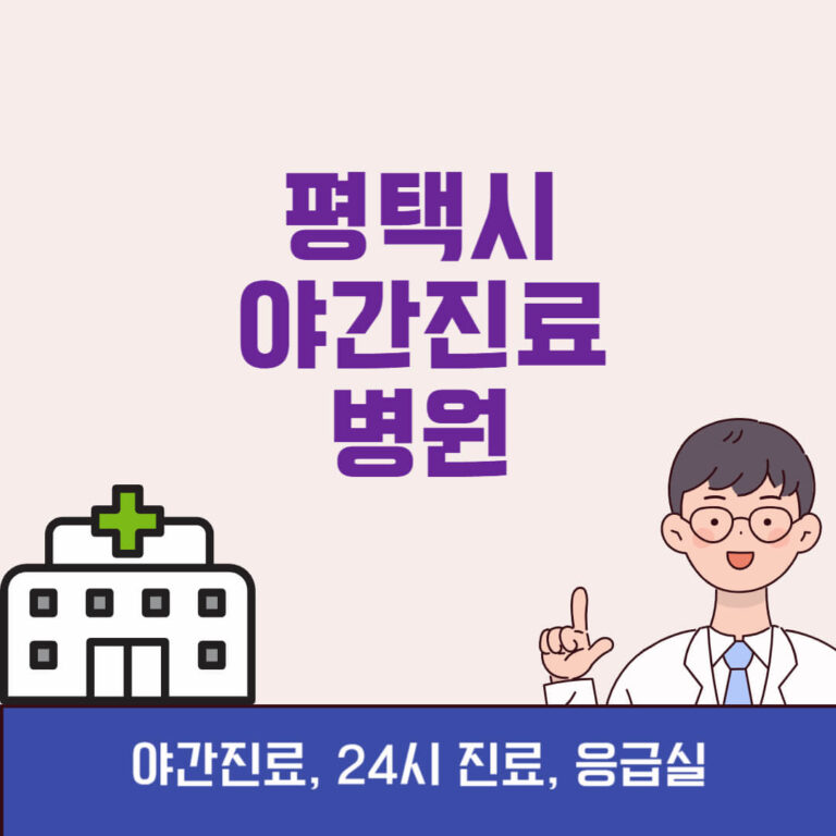 평택시 야간진료 병원