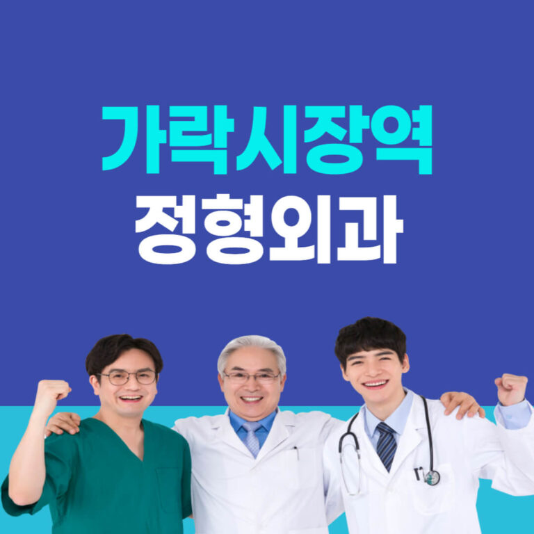가락시장역 정형외과