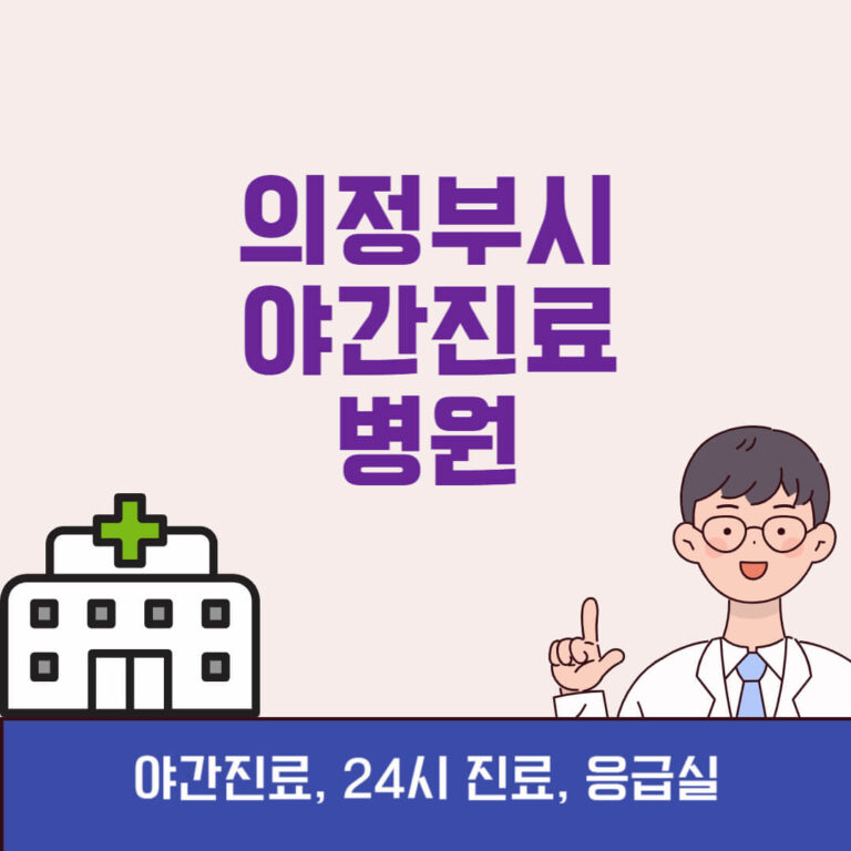 의정부시 야간진료 병원