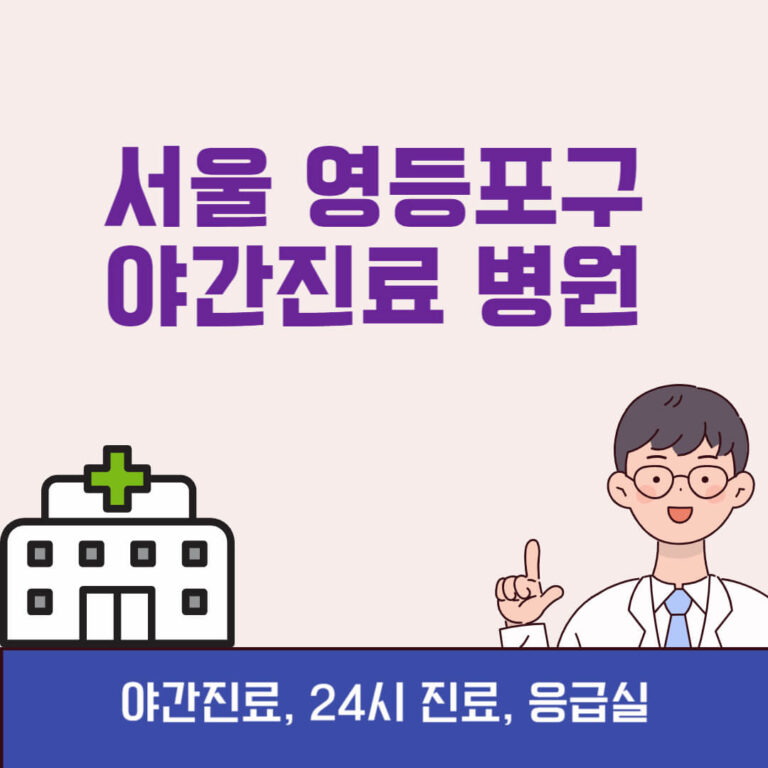 서울 영등포구 야간진료 병원