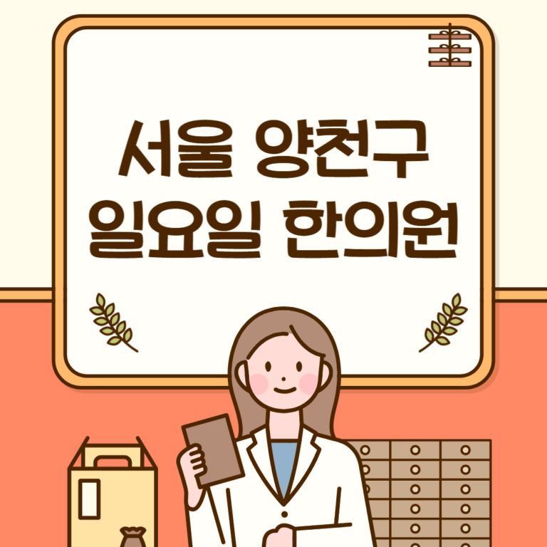 서울 양천구 일요일 한의원