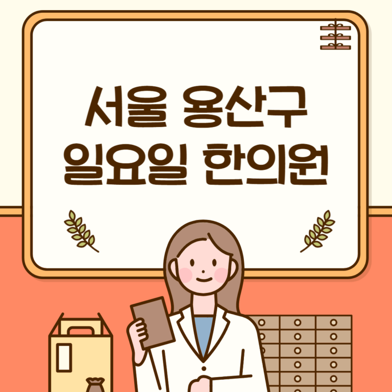 서울 용산구 일요일 한의원