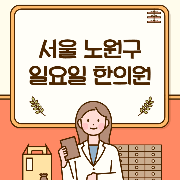 서울 노원구 일요일 한의원