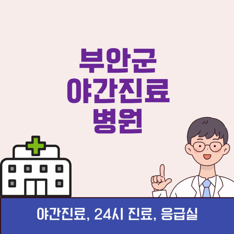 부안군 야간진료 병원