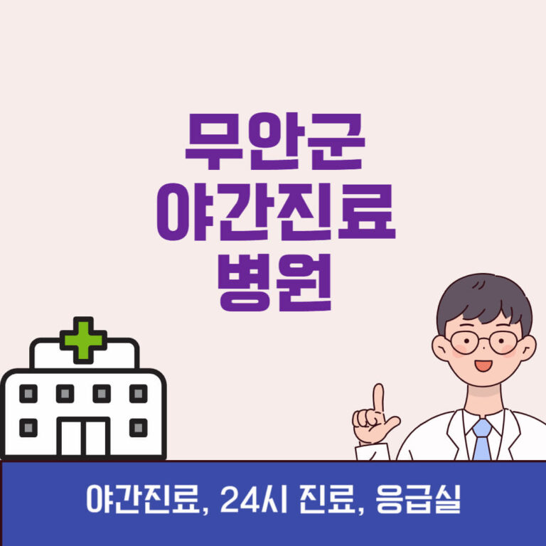 무안군 야간진료 병원