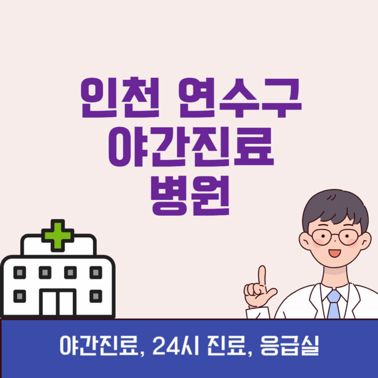 인천 연수구 야간진료 병원