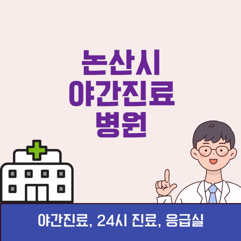 논산시 야간진료 병원