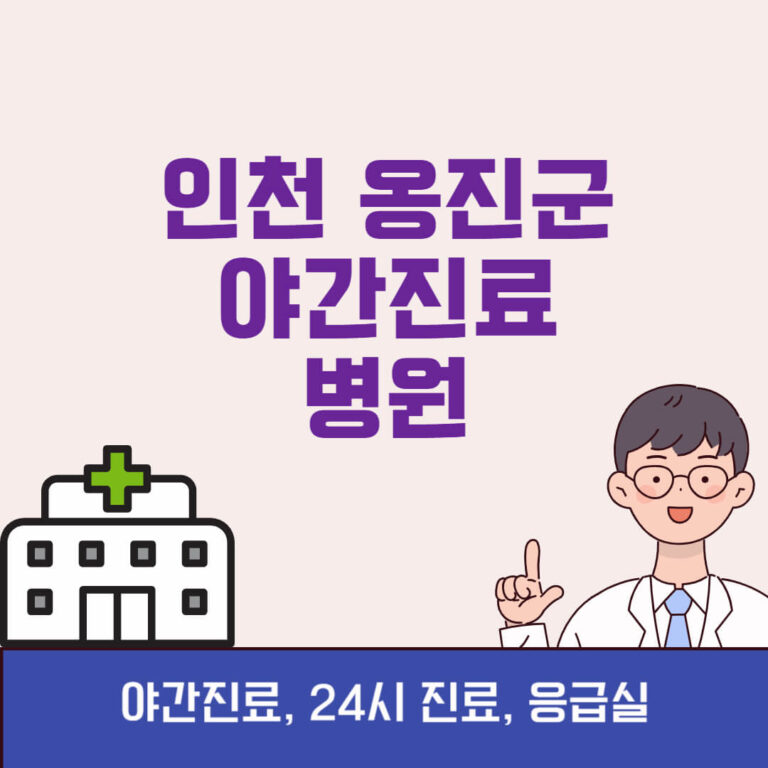 인천 옹진군 야간진료 병원