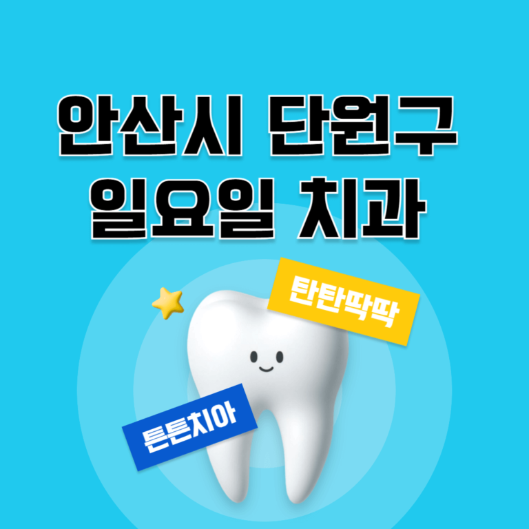 안산시 단원구 일요일 치과