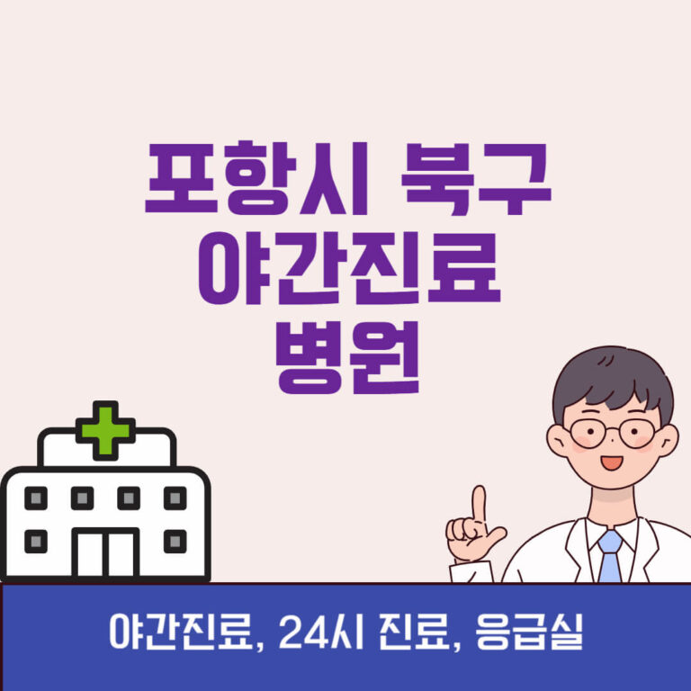 포항시 북구 야간진료 병원