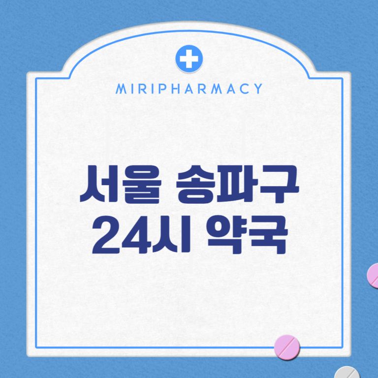 서울 송파구 24시 약국