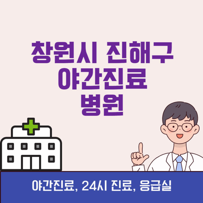 창원시 진해구 야간진료 병원