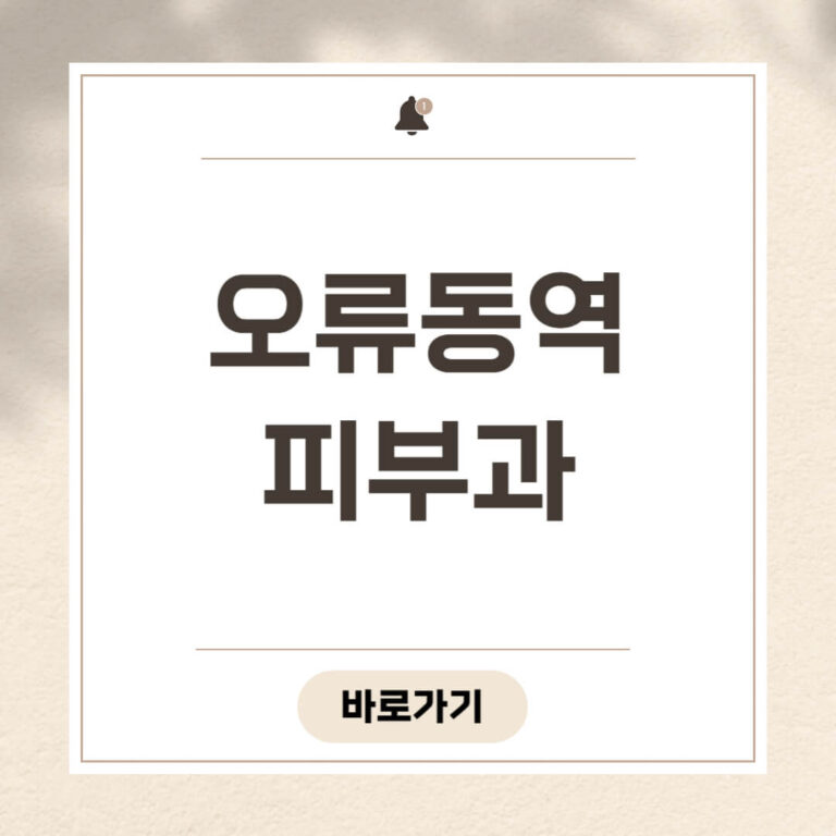 오류동역 피부과