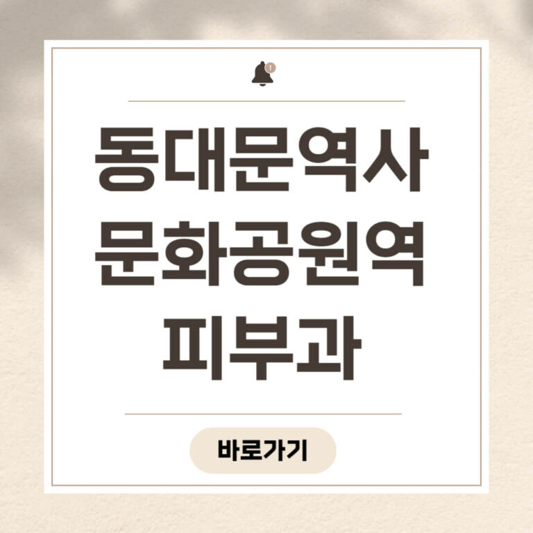 동대문역사문화공원역 피부과