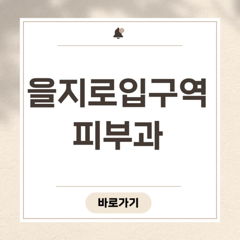 을지로입구역 피부과