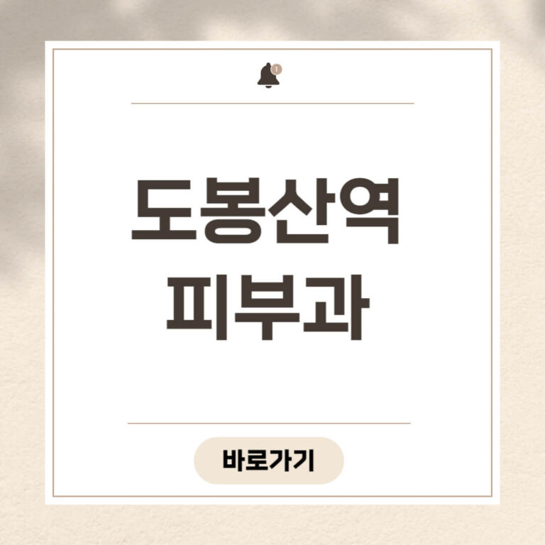 도봉산역 피부과