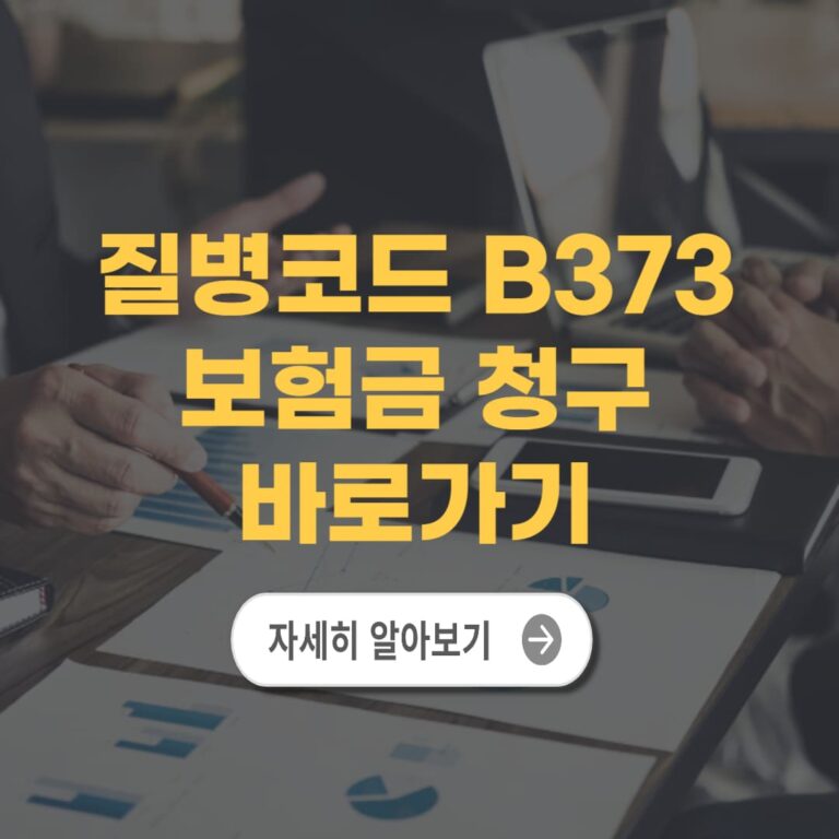 질병코드 B373