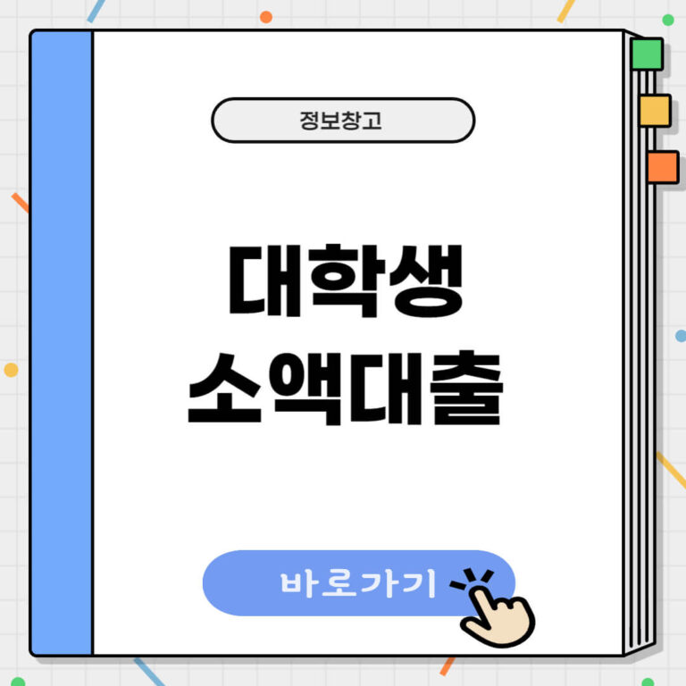 대학생 소액대출