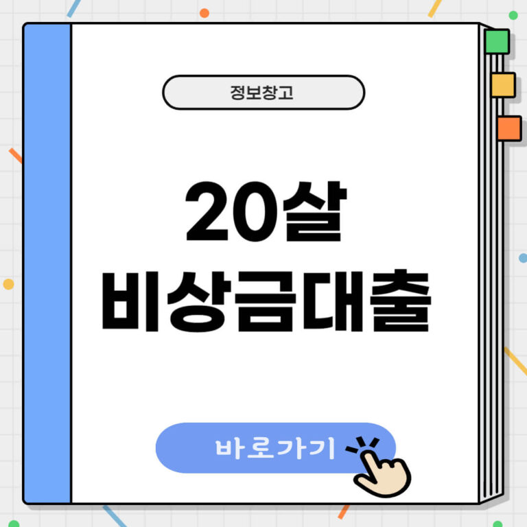 20살 비상금대출