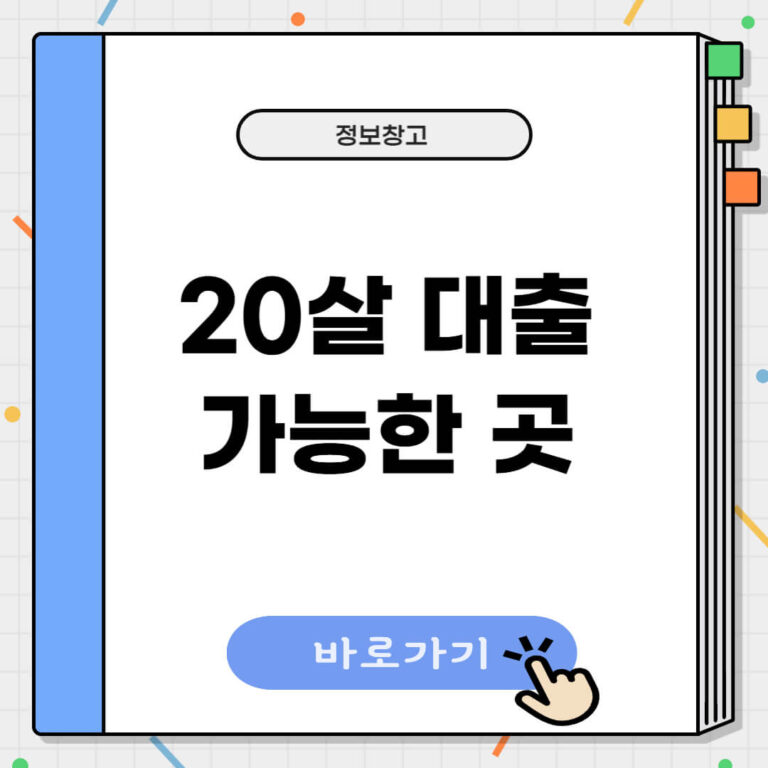 20살 대출