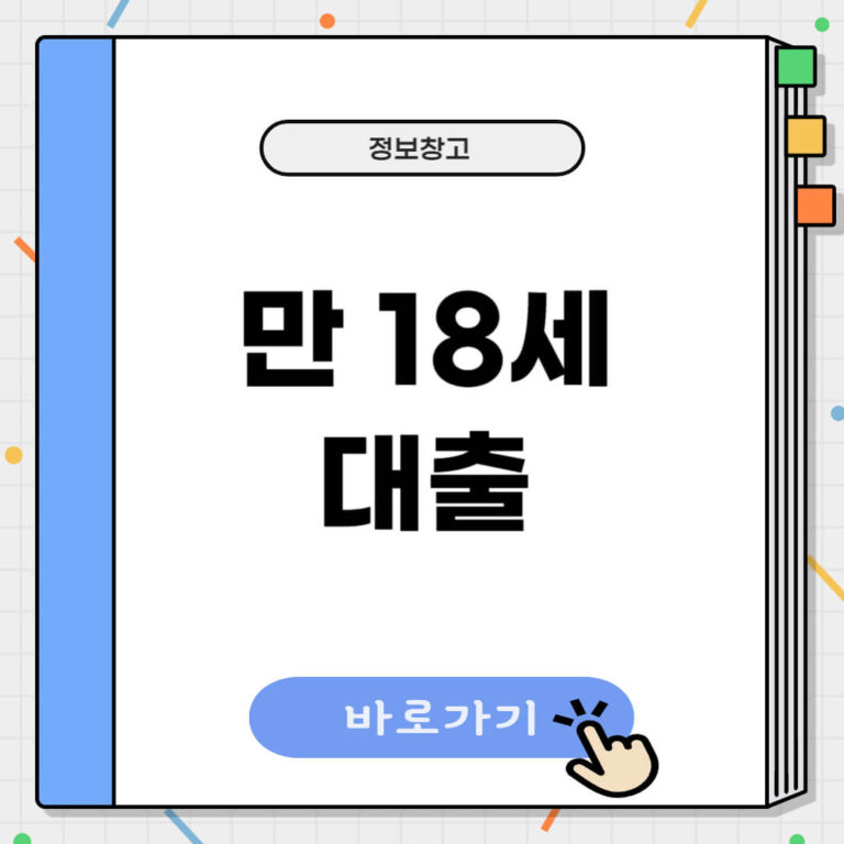 만 18세 대출