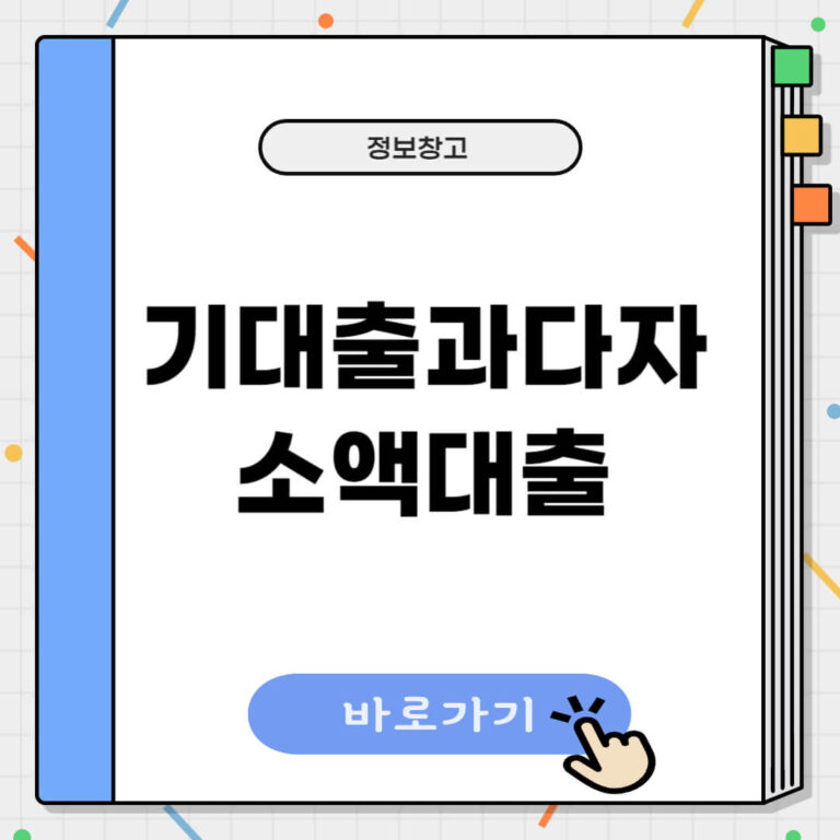 기대출과다자 소액대출