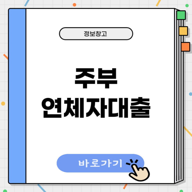 주부연체자 대출