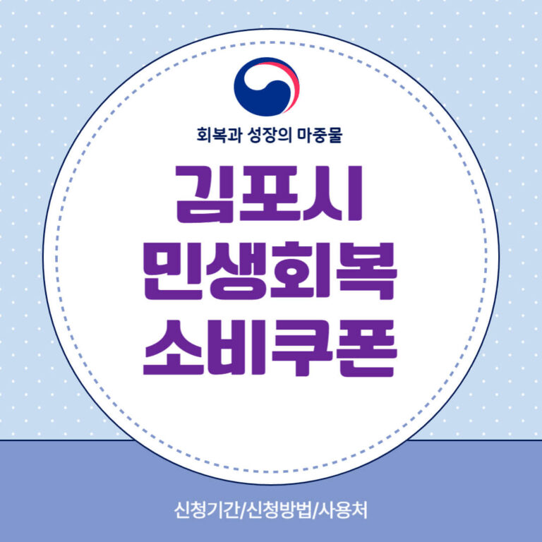 김포시 민생회복 소비쿠폰