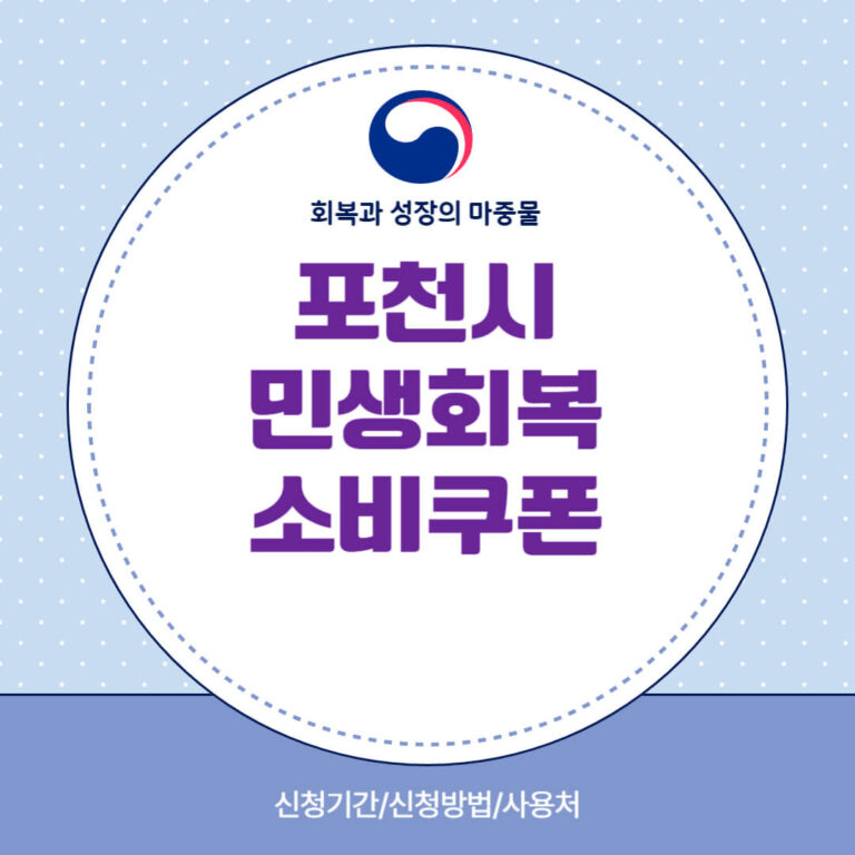 포천시 민생회복 소비쿠폰