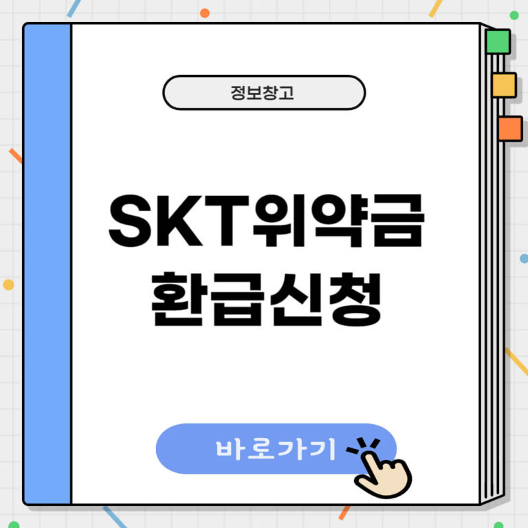 SKT 해지위약금 환급