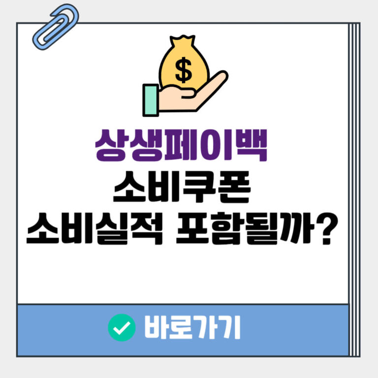 상생페이백 소비쿠폰 소비실적